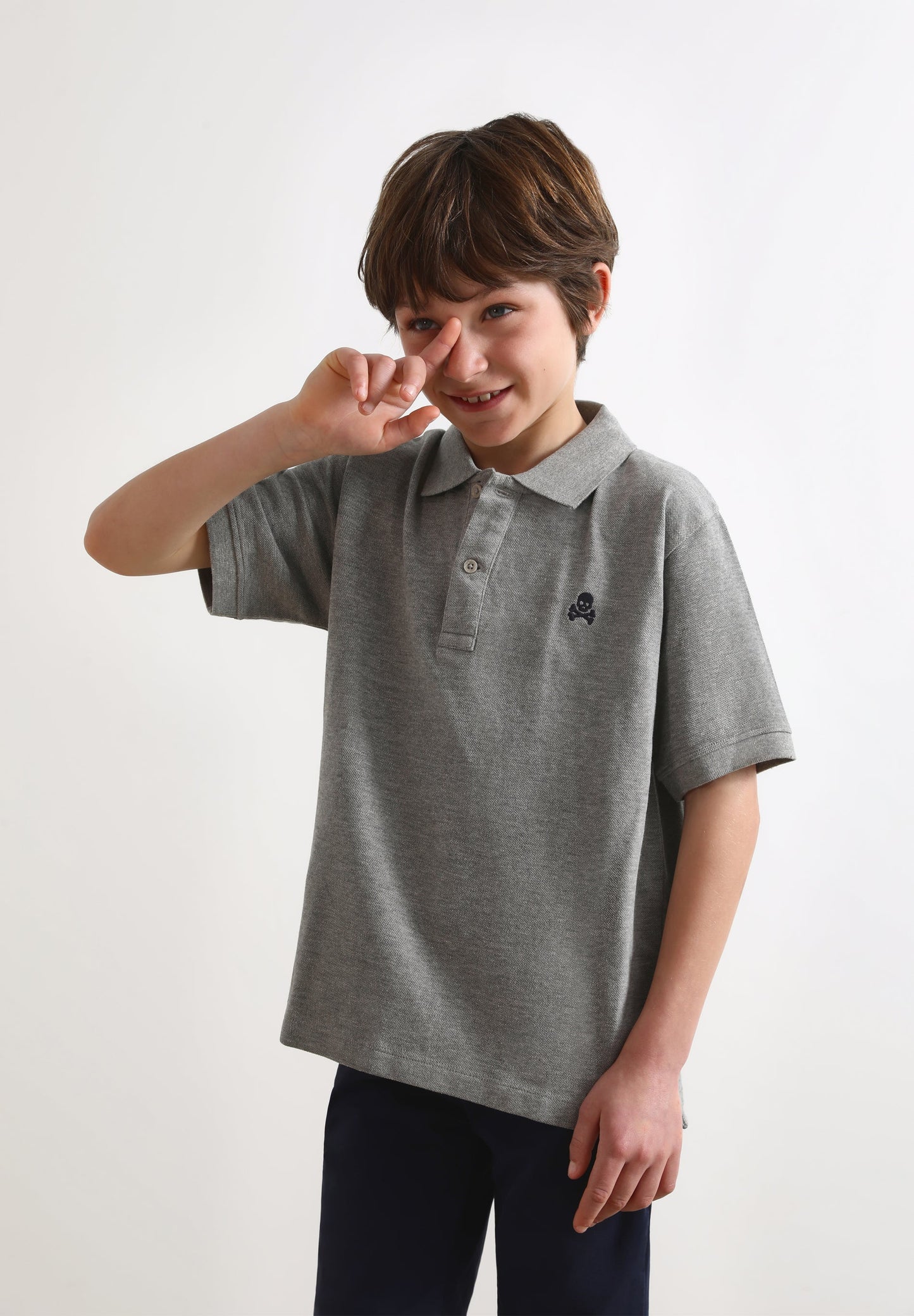 BASIC POLO SHIRT WITH SKULL