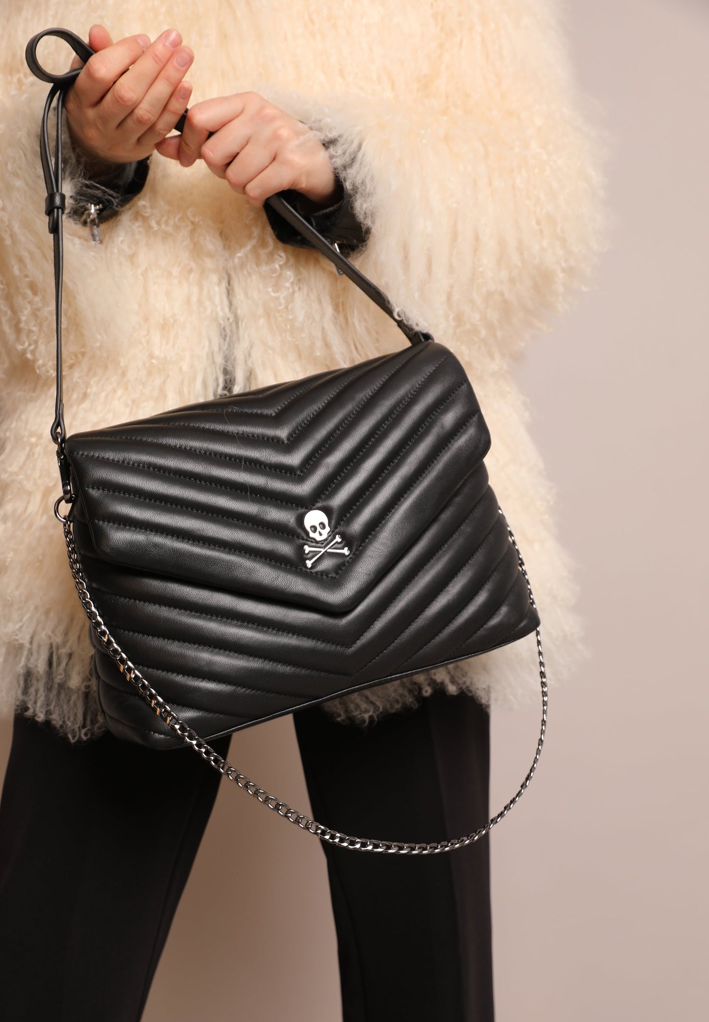 QUILTED LEATHER CROSSBODY BAG