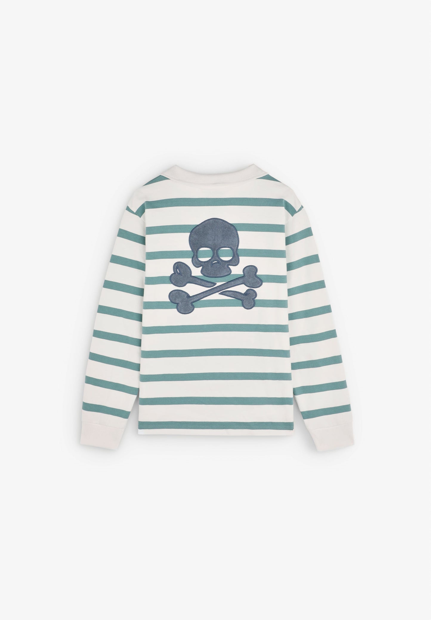 STRIPED PRINT SWEATSHIRT