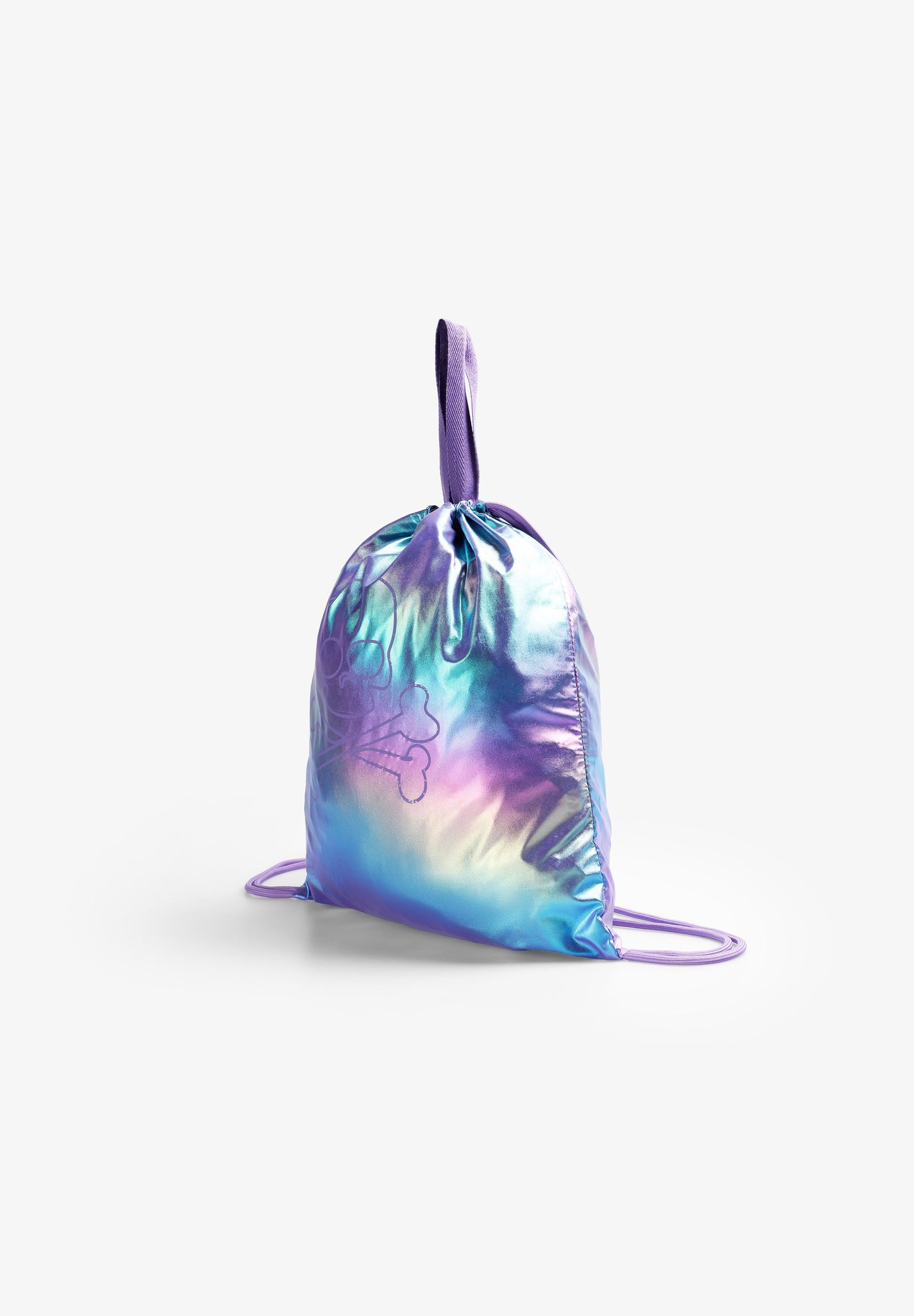METALLIC BUCKET BAG