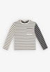 STRIPED T-SHIRT WITH CONTRAST POCKET