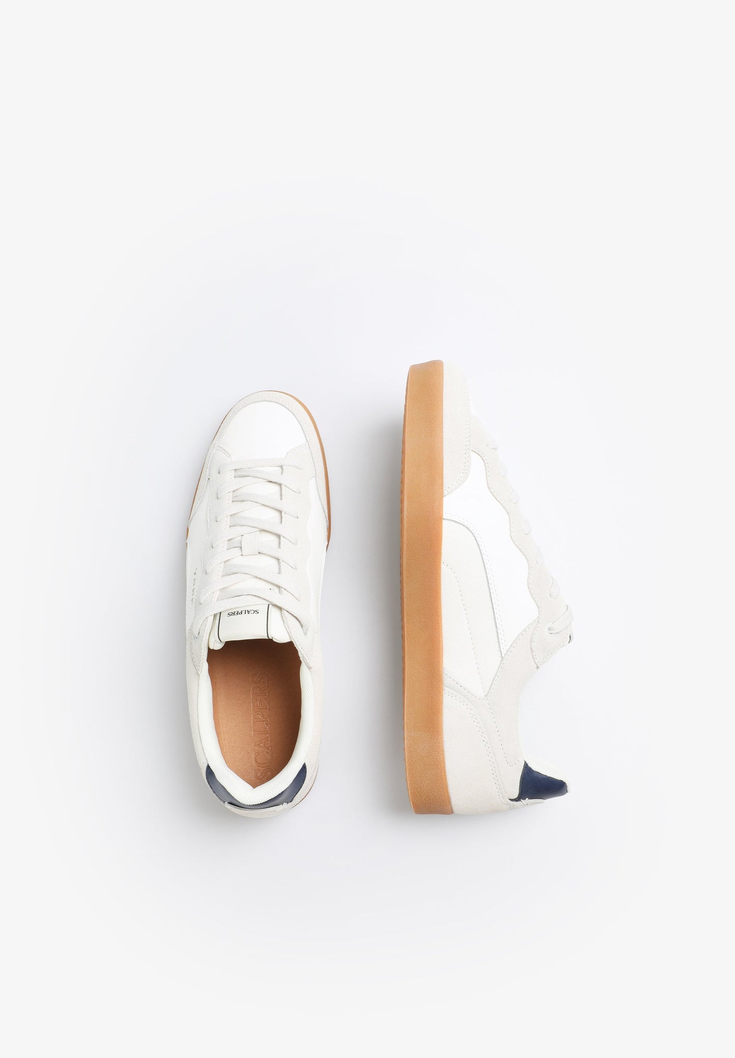 LOW-TOP SNEAKERS WITH SUEDE DETAILS