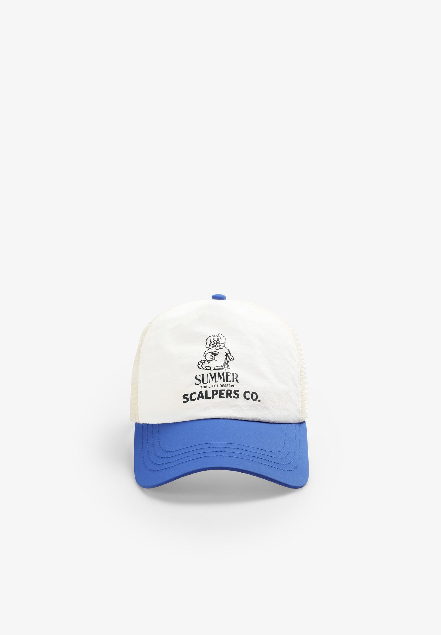 TWO-COLOURED MESH TRUCKER CAP