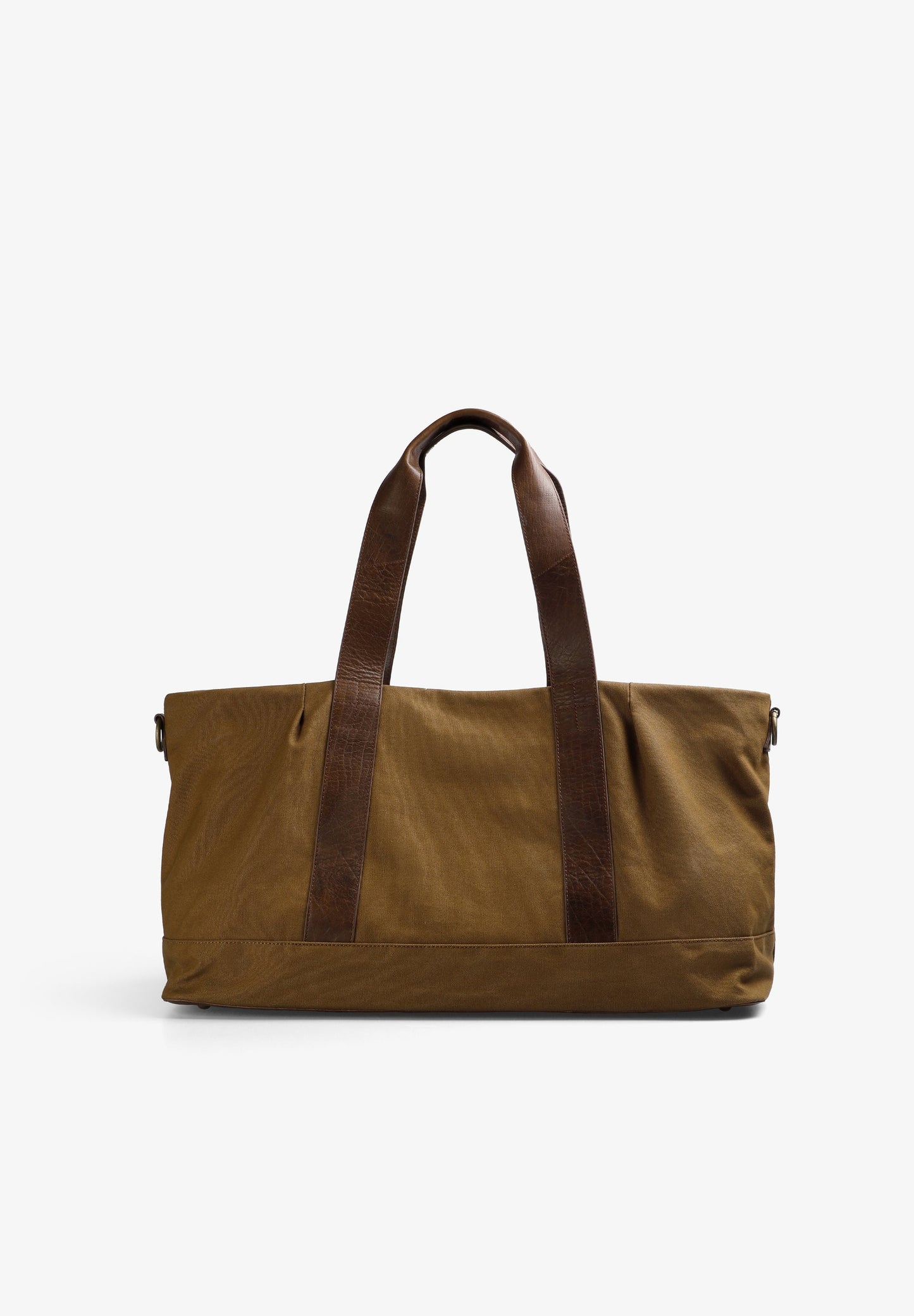 TRAVEL BAG WITH LEATHER DETAILS