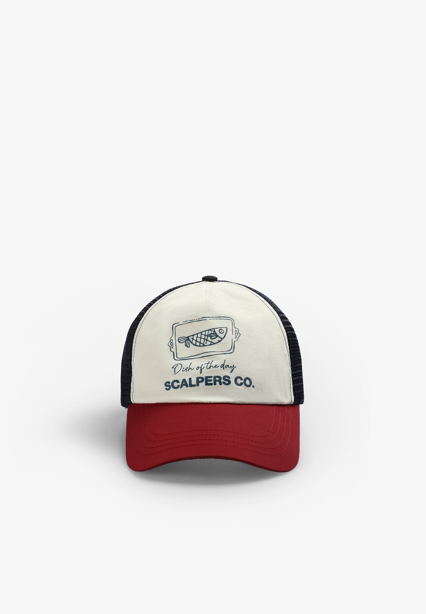 THREE-COLOURED MESH TRUCKER CAP