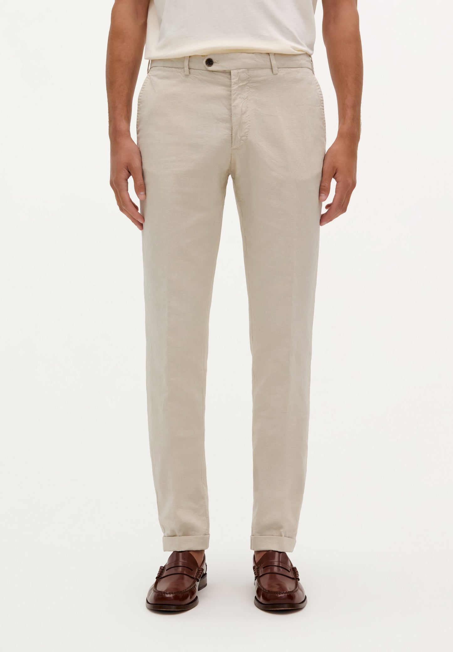 SCDUOMO LINEN SUIT PANTS