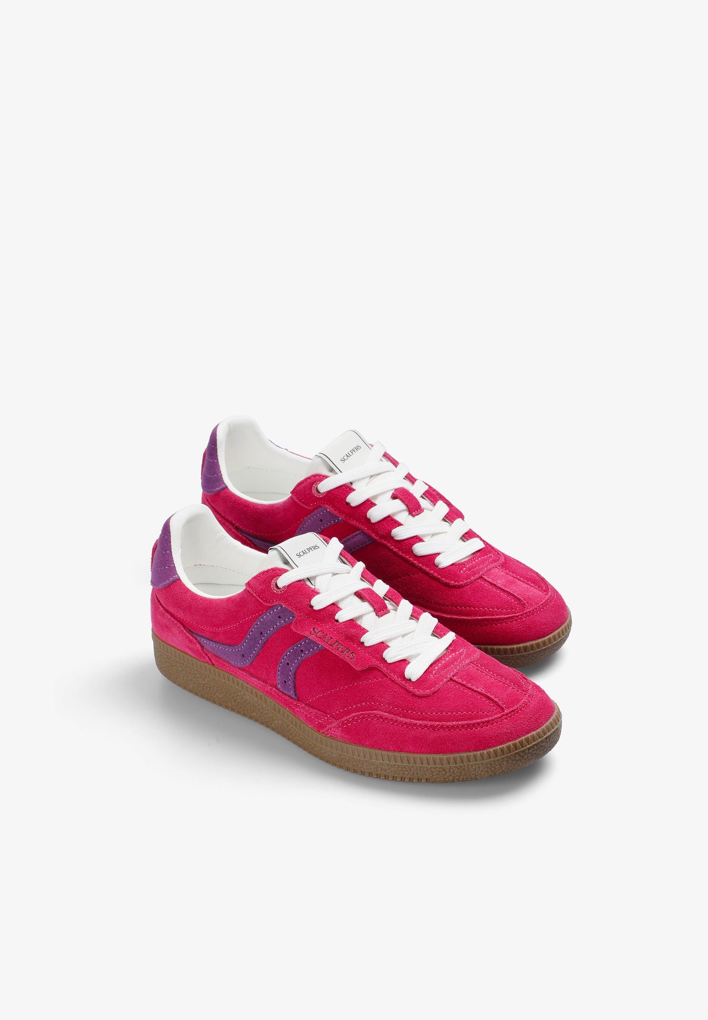 TWO-TONE LEATHER SNEAKERS