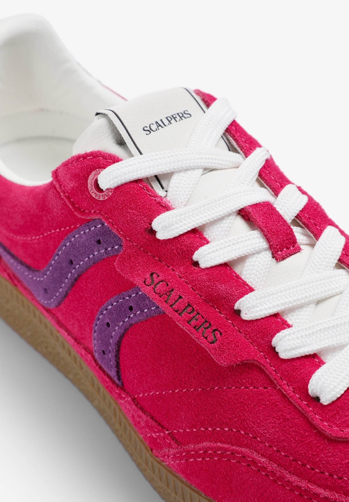 TWO-TONE LEATHER SNEAKERS
