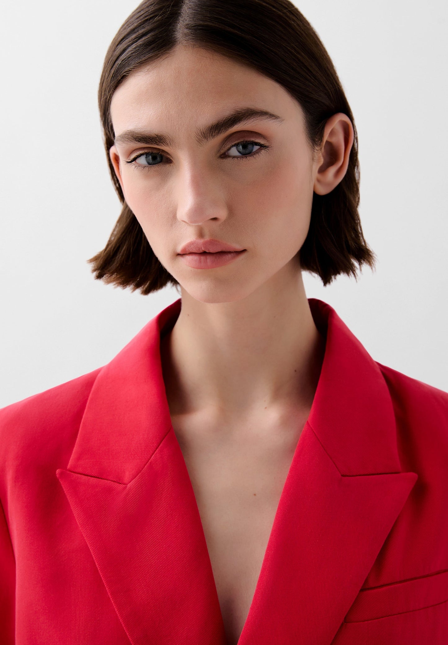 DOUBLE BREASTED FLOWING BLAZER