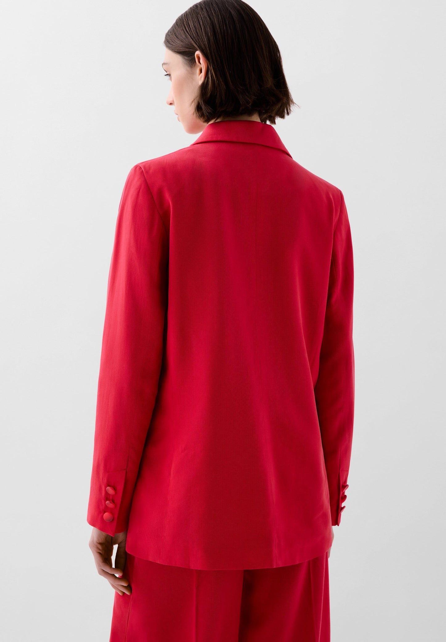 DOUBLE BREASTED FLOWING BLAZER