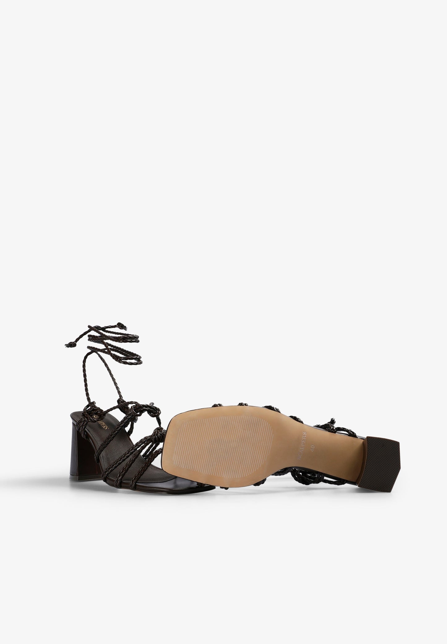 LEATHER HIGH HEEL SANDALS