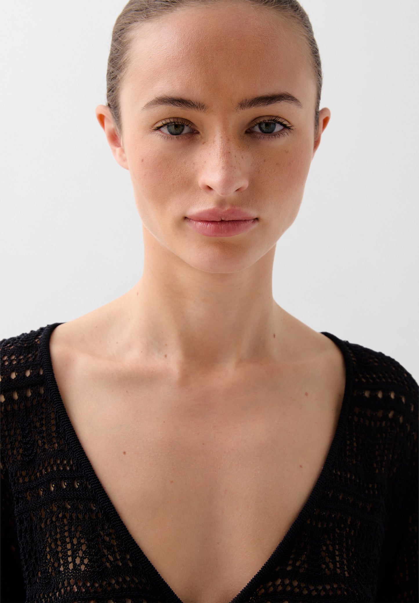RUCHED KNIT SWEATER