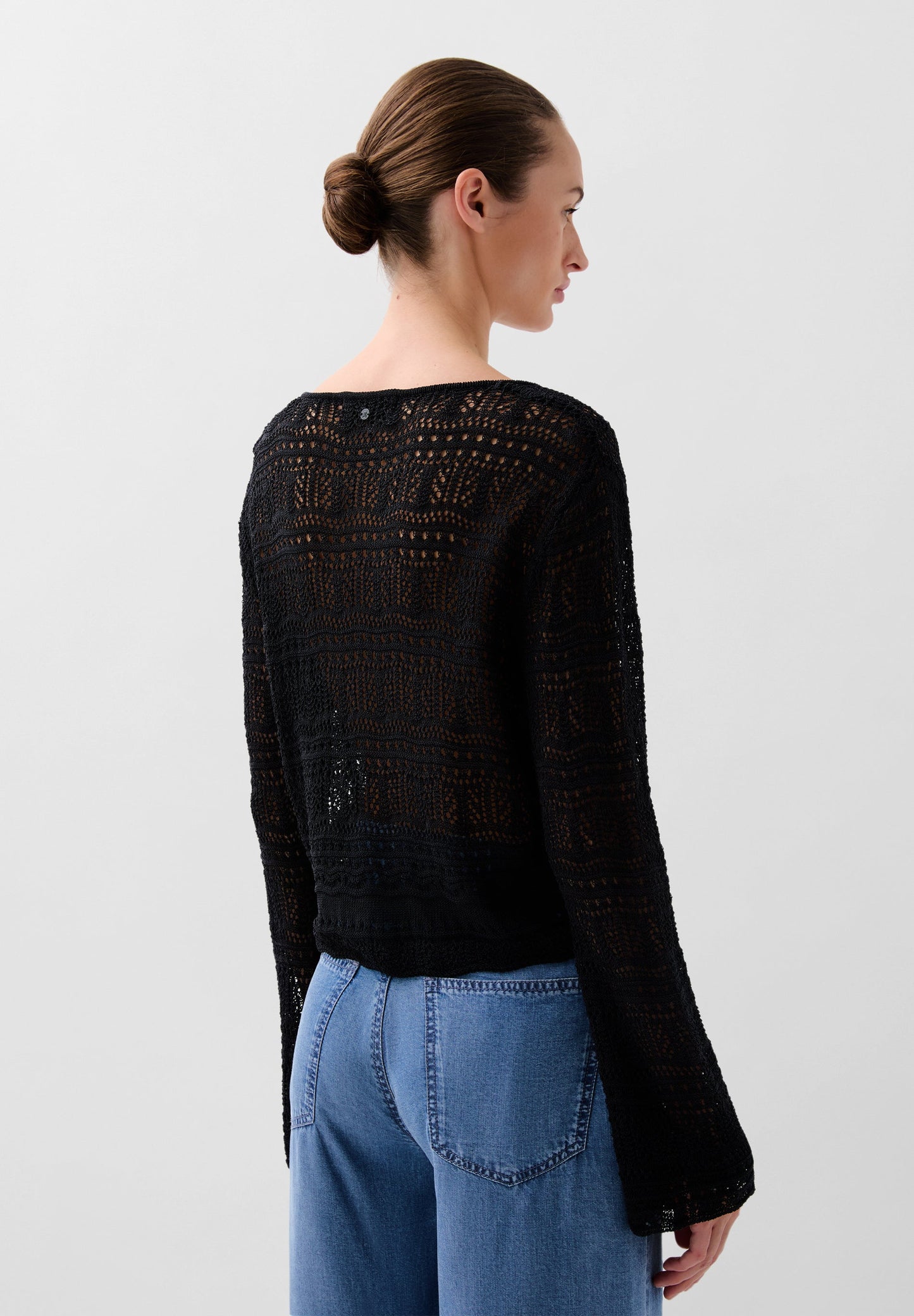 RUCHED KNIT SWEATER