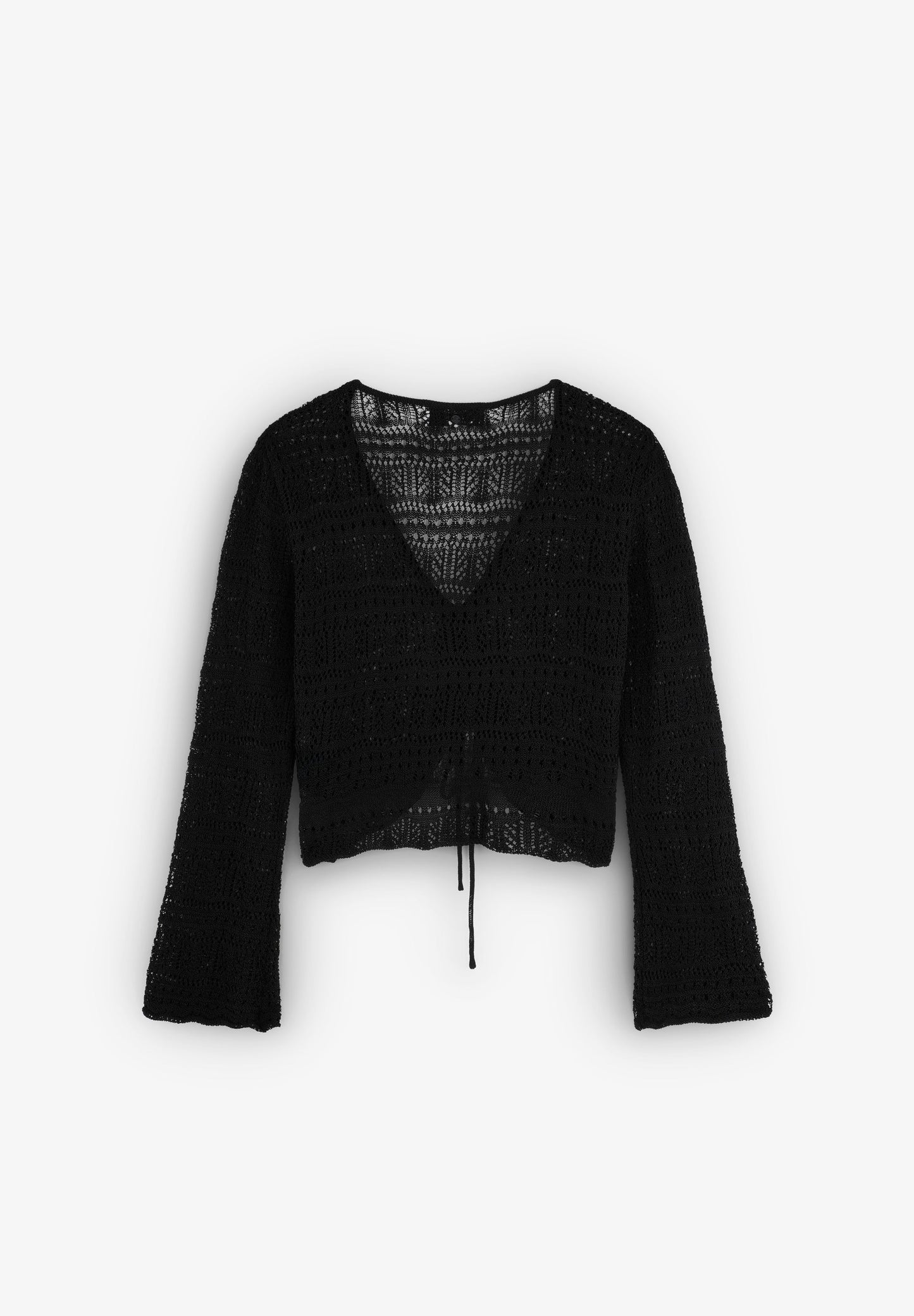RUCHED KNIT SWEATER