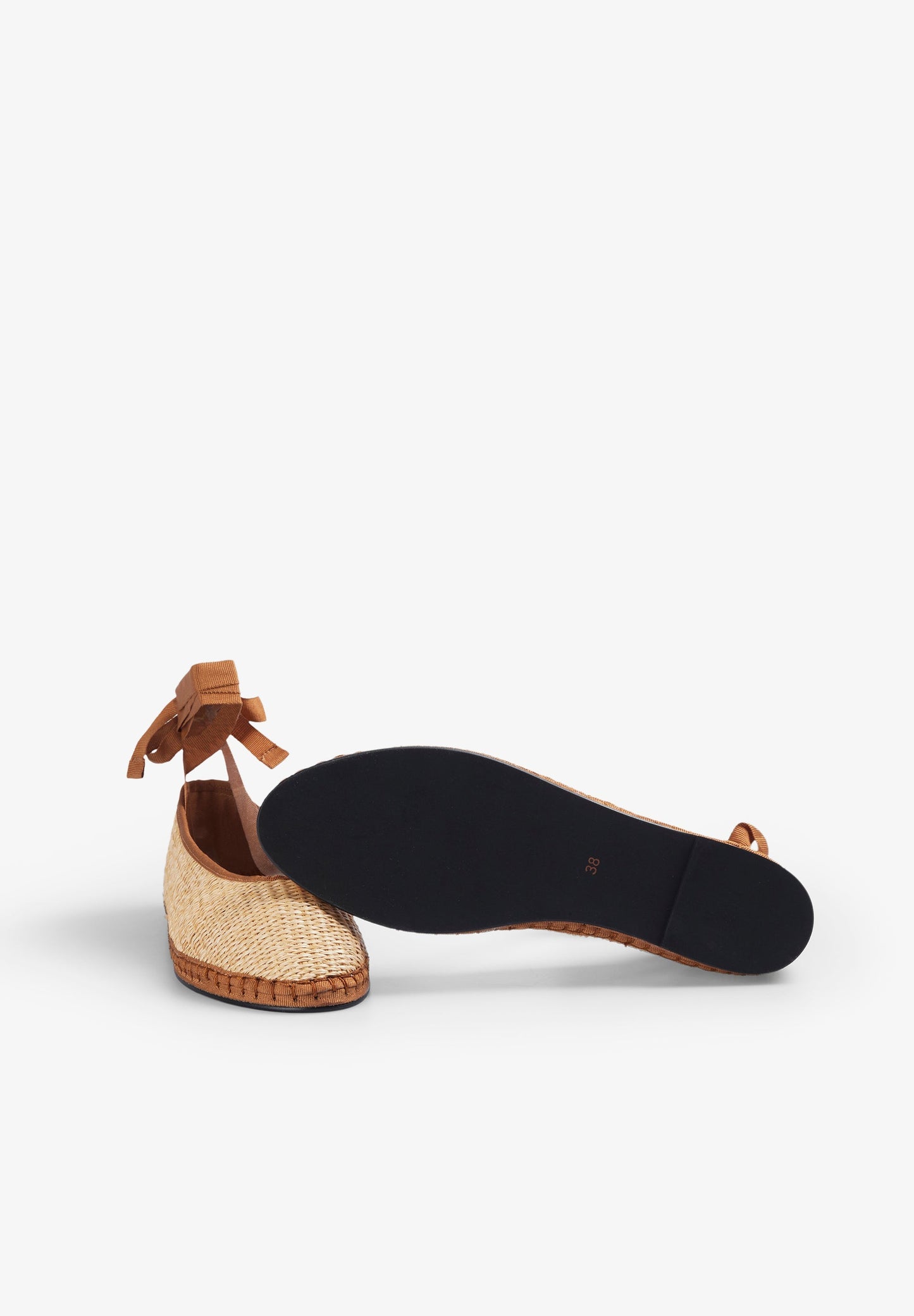 RAFFIA SLIPPERS WITH BOW