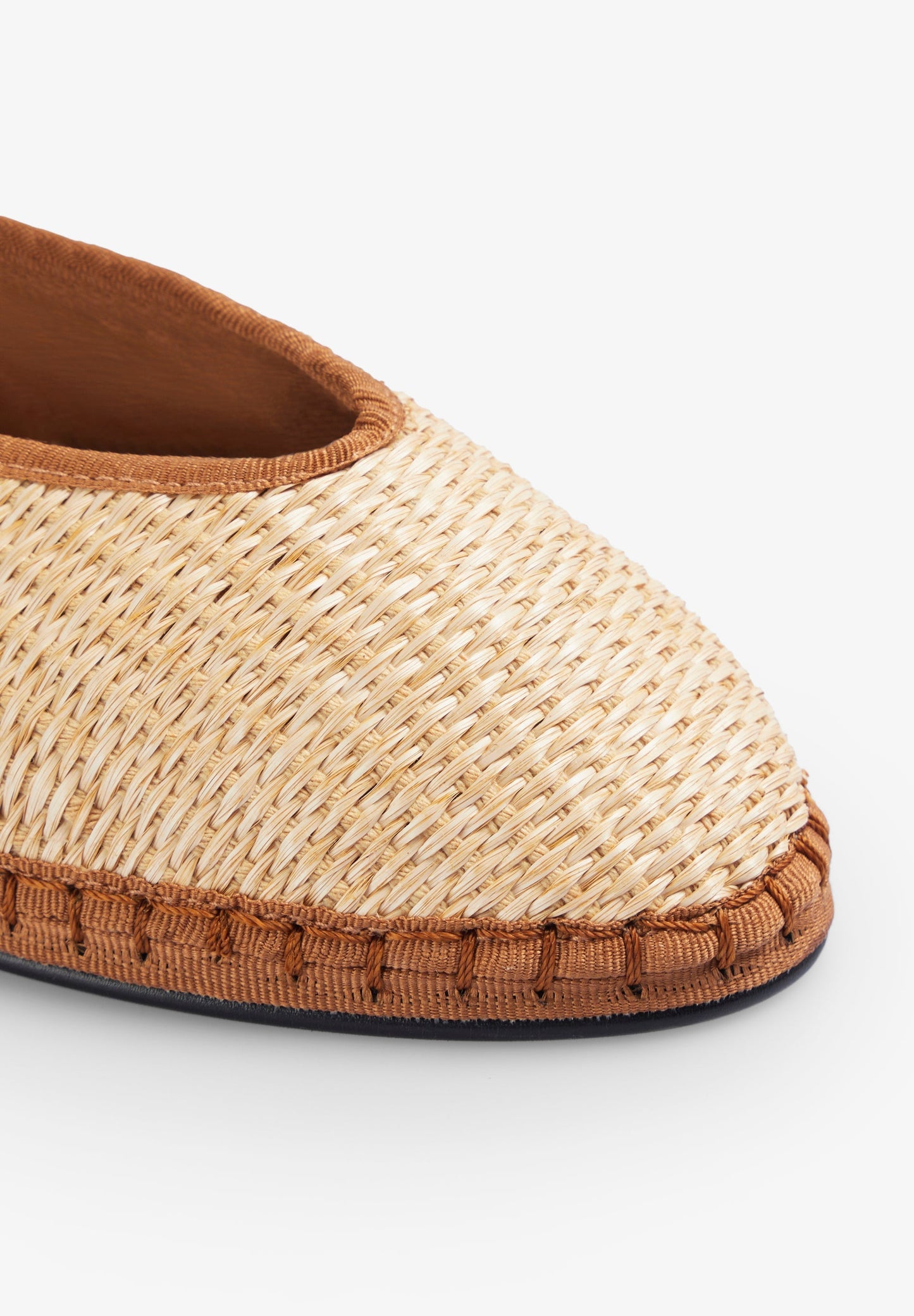 RAFFIA SLIPPERS WITH BOW