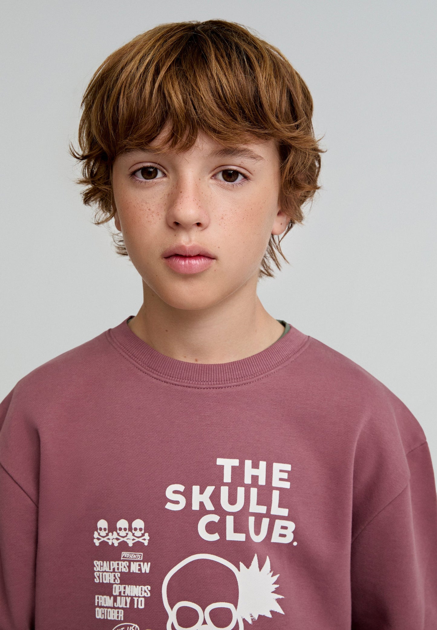 SKULL CLUB LOGO SWEATSHIRT