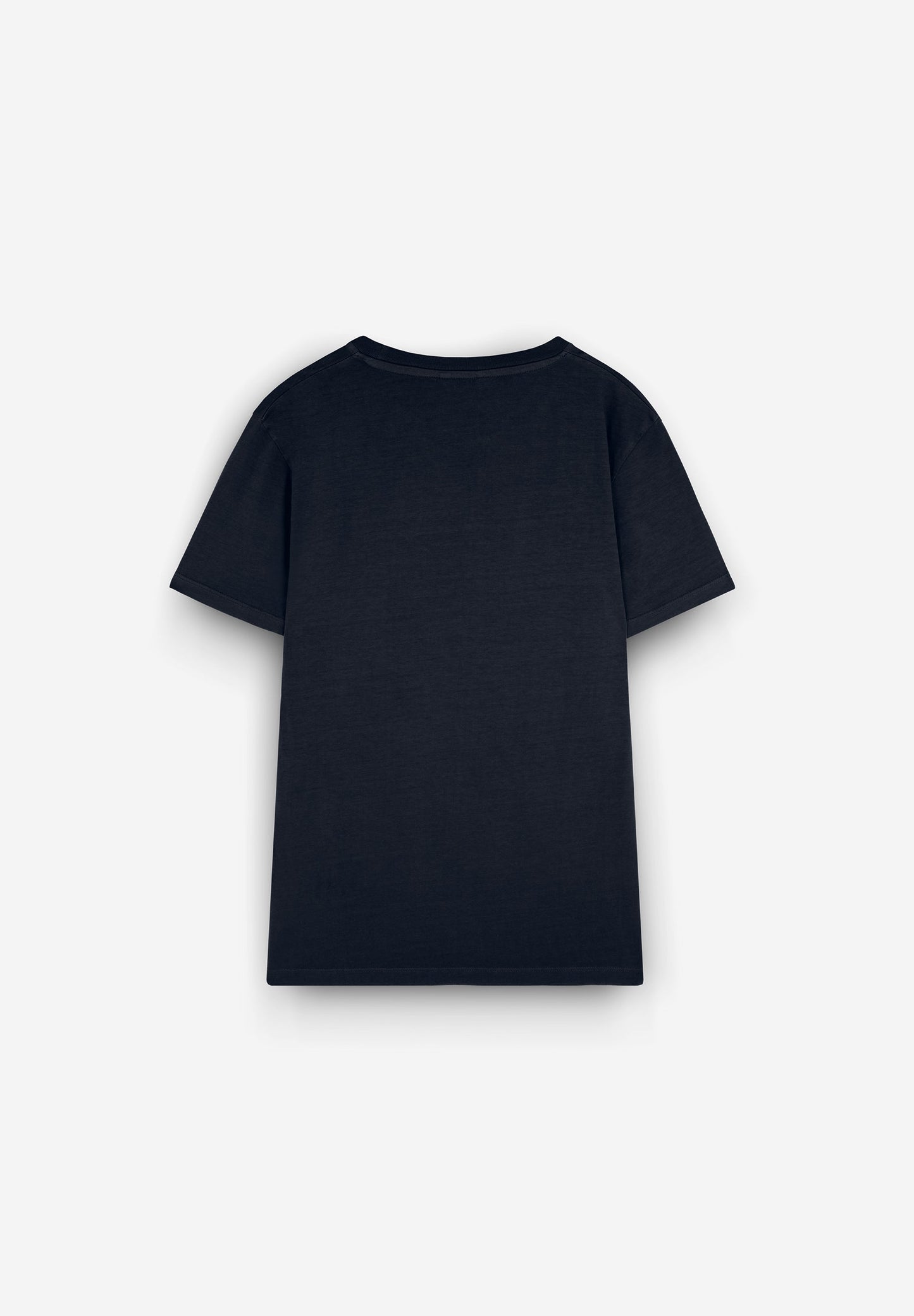 FADED T-SHIRT WITH EMBROIDERED SKULL
