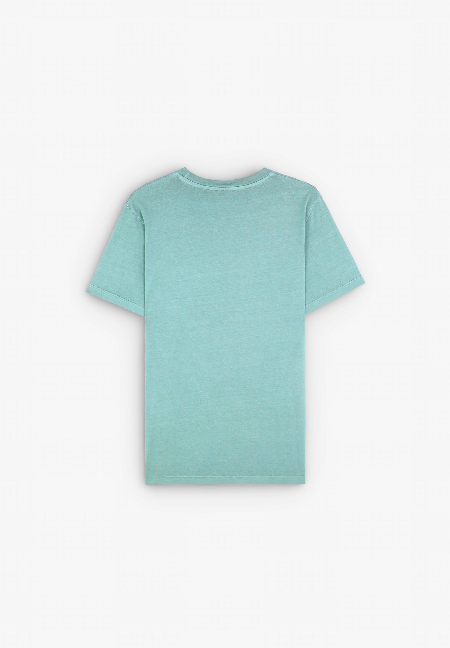 FADED T-SHIRT WITH EMBROIDERED SKULL