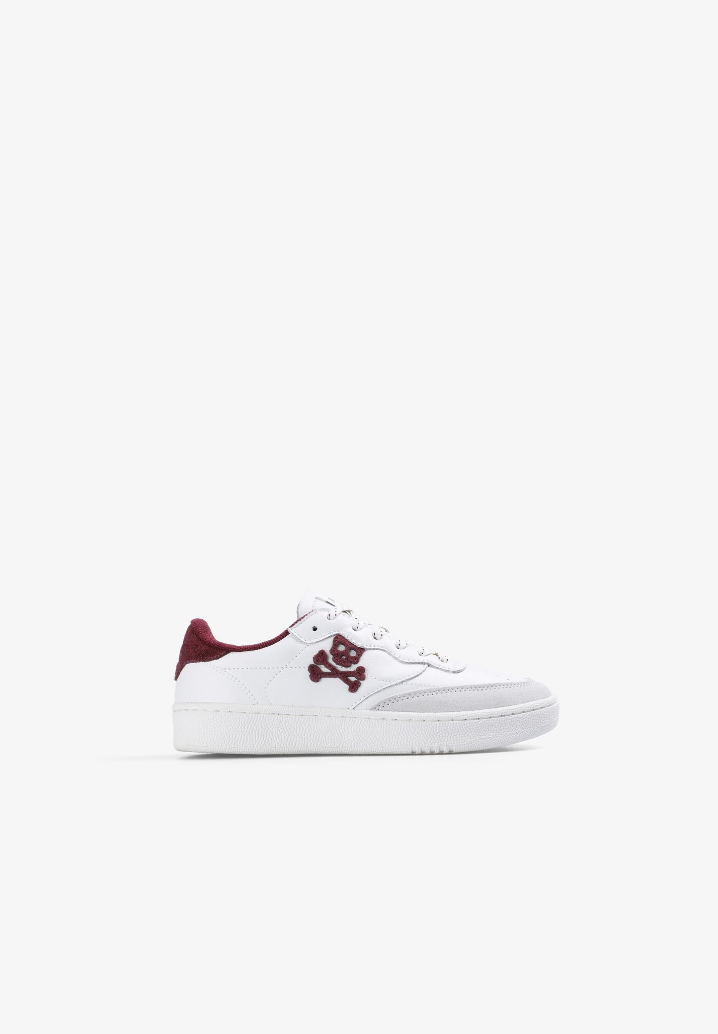 CONTRAST LEATHER SNEAKERS