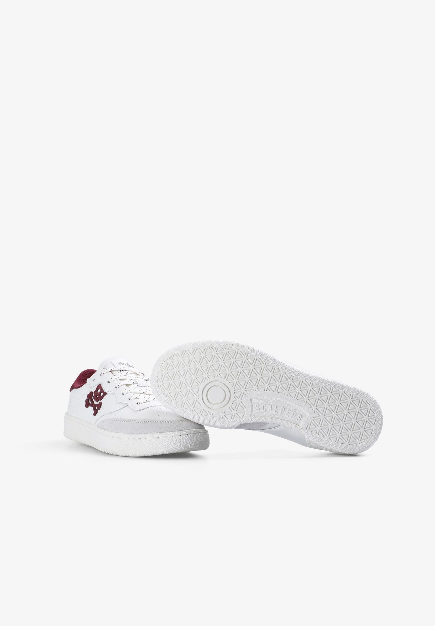 CONTRAST LEATHER SNEAKERS