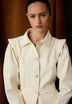 DENIM SHIRT WITH PUFF SLEEVES