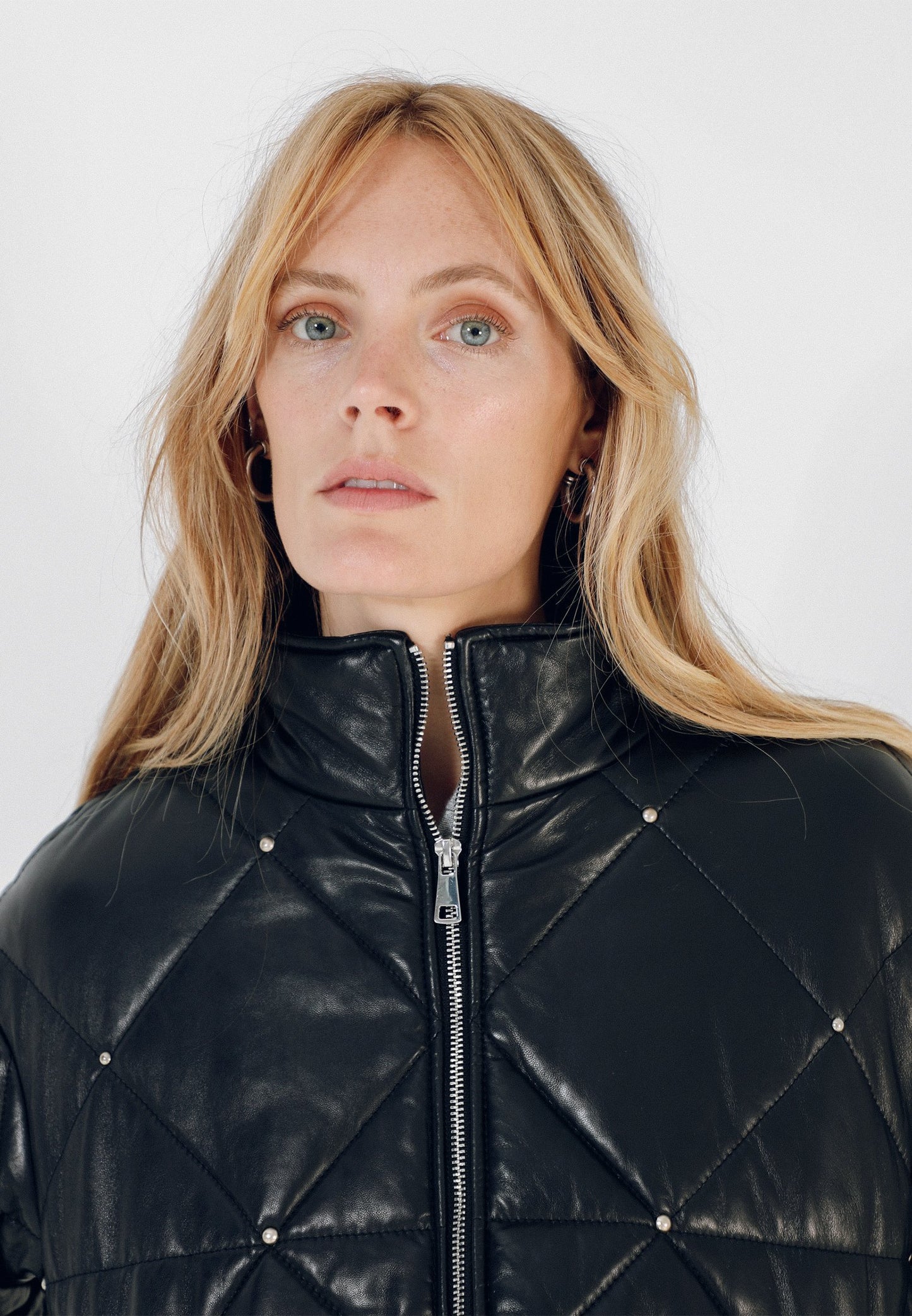 LEATHER PUFF JACKET