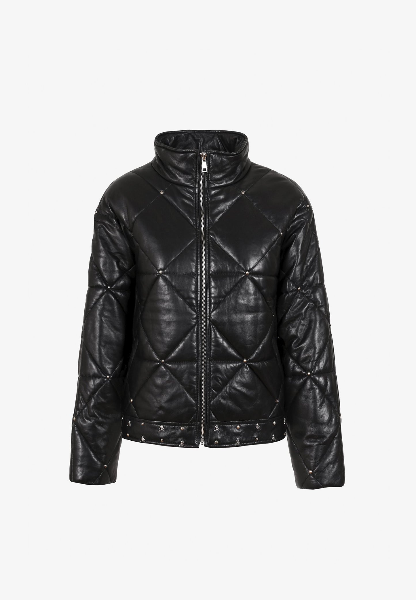 LEATHER PUFF JACKET
