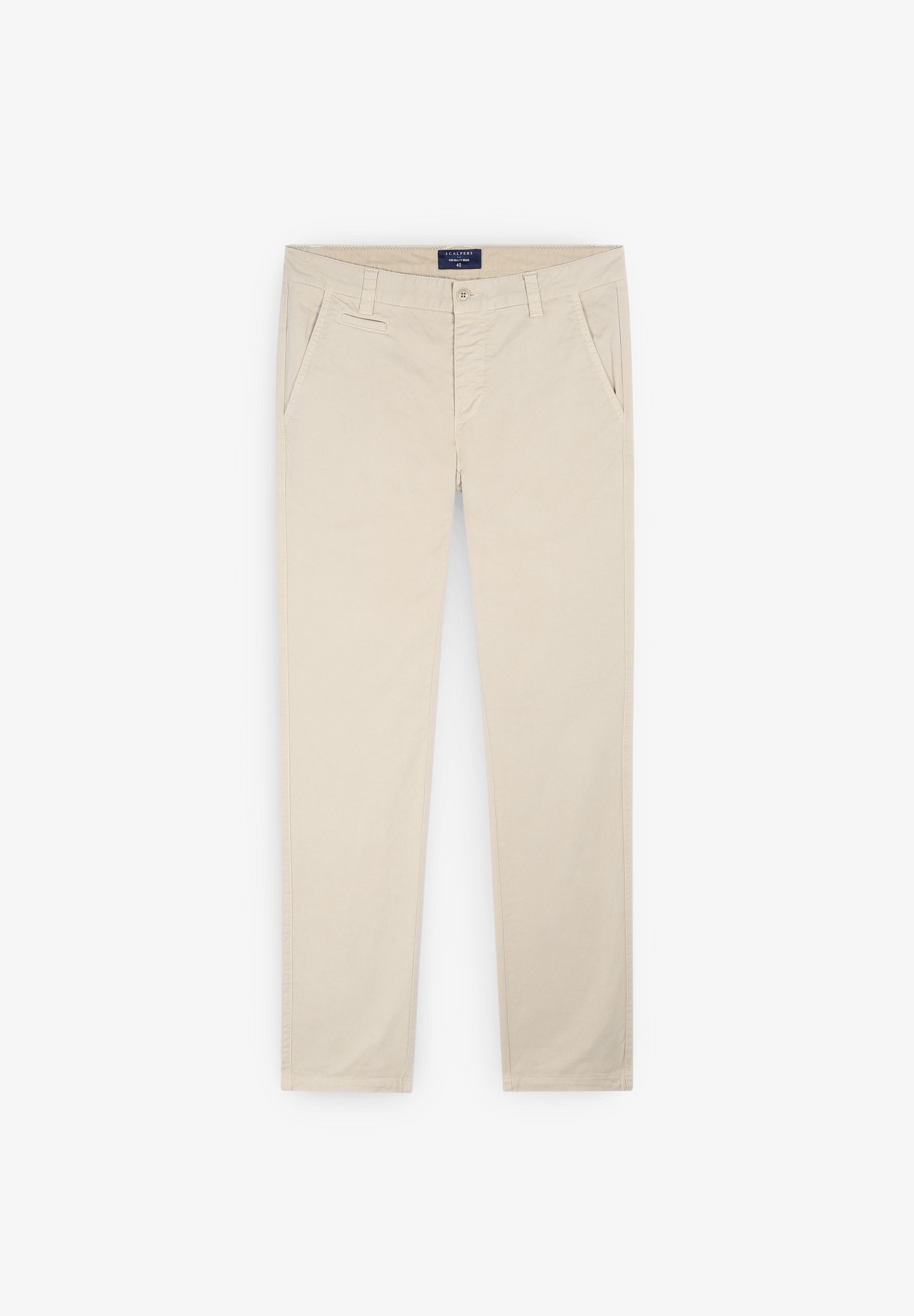 DYED COTTON CHINO TROUSERS