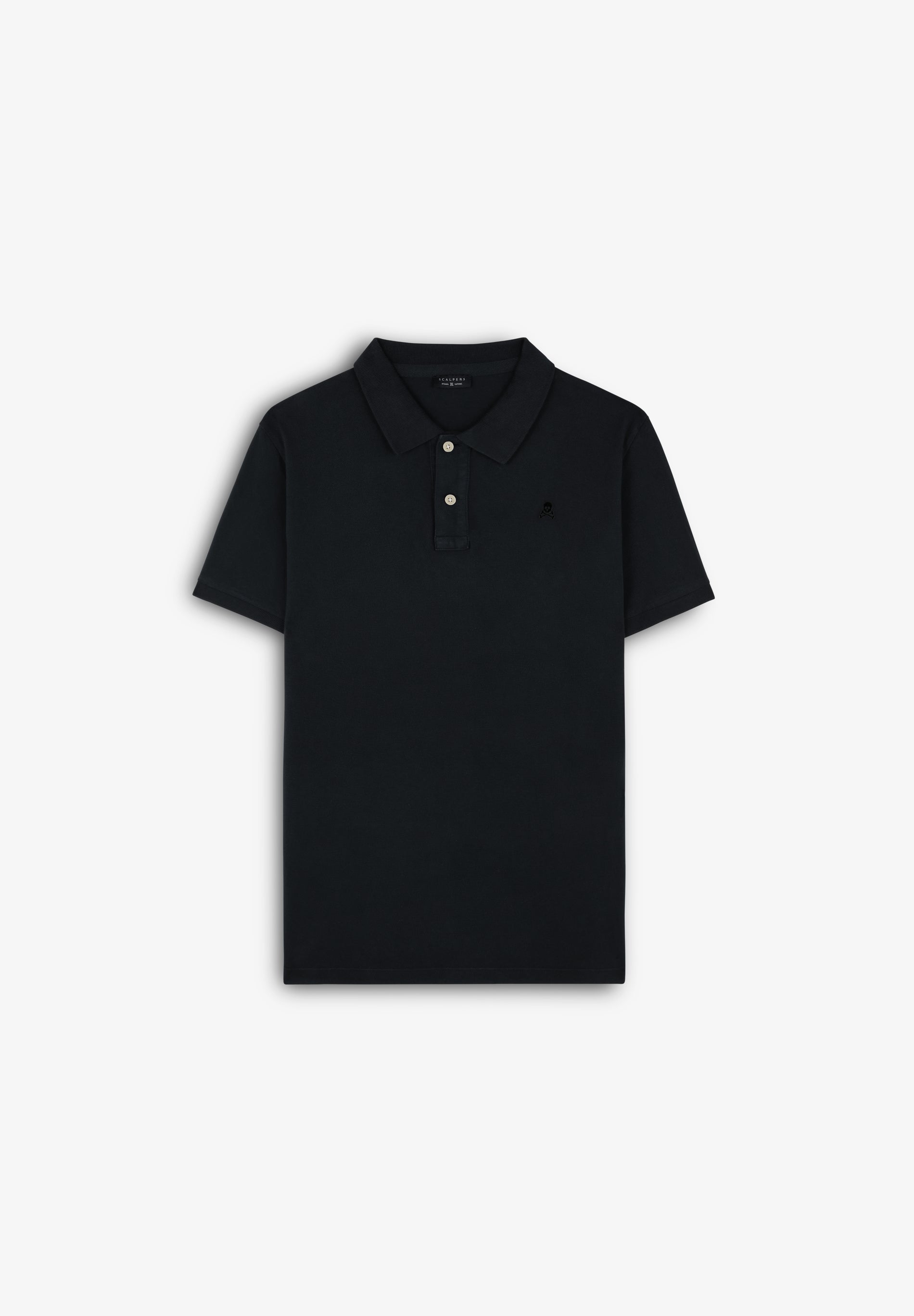 BASIC POLO SHIRT WITH SKULL DETAIL