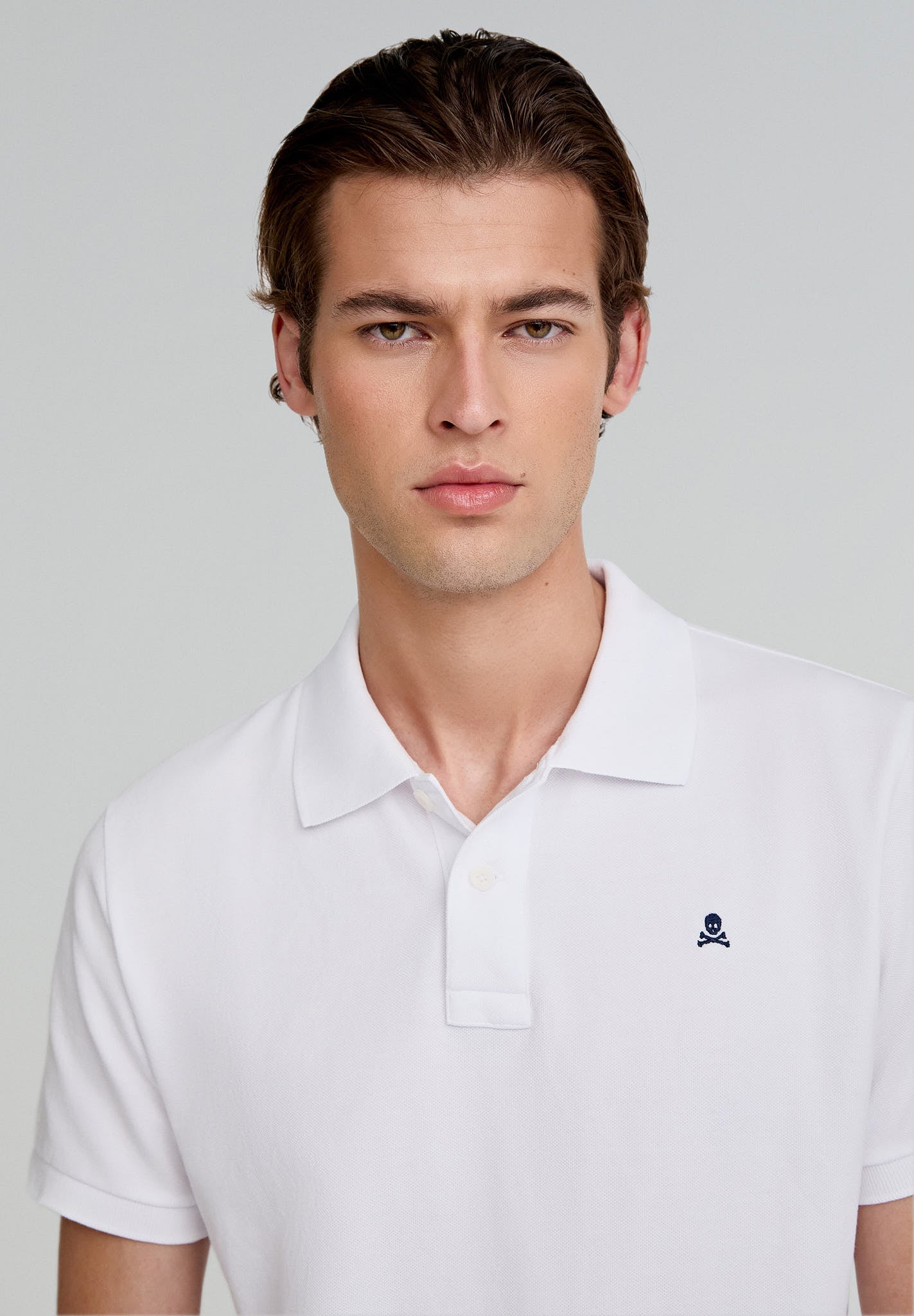 BASIC POLO SHIRT WITH CONTRAST SKULL