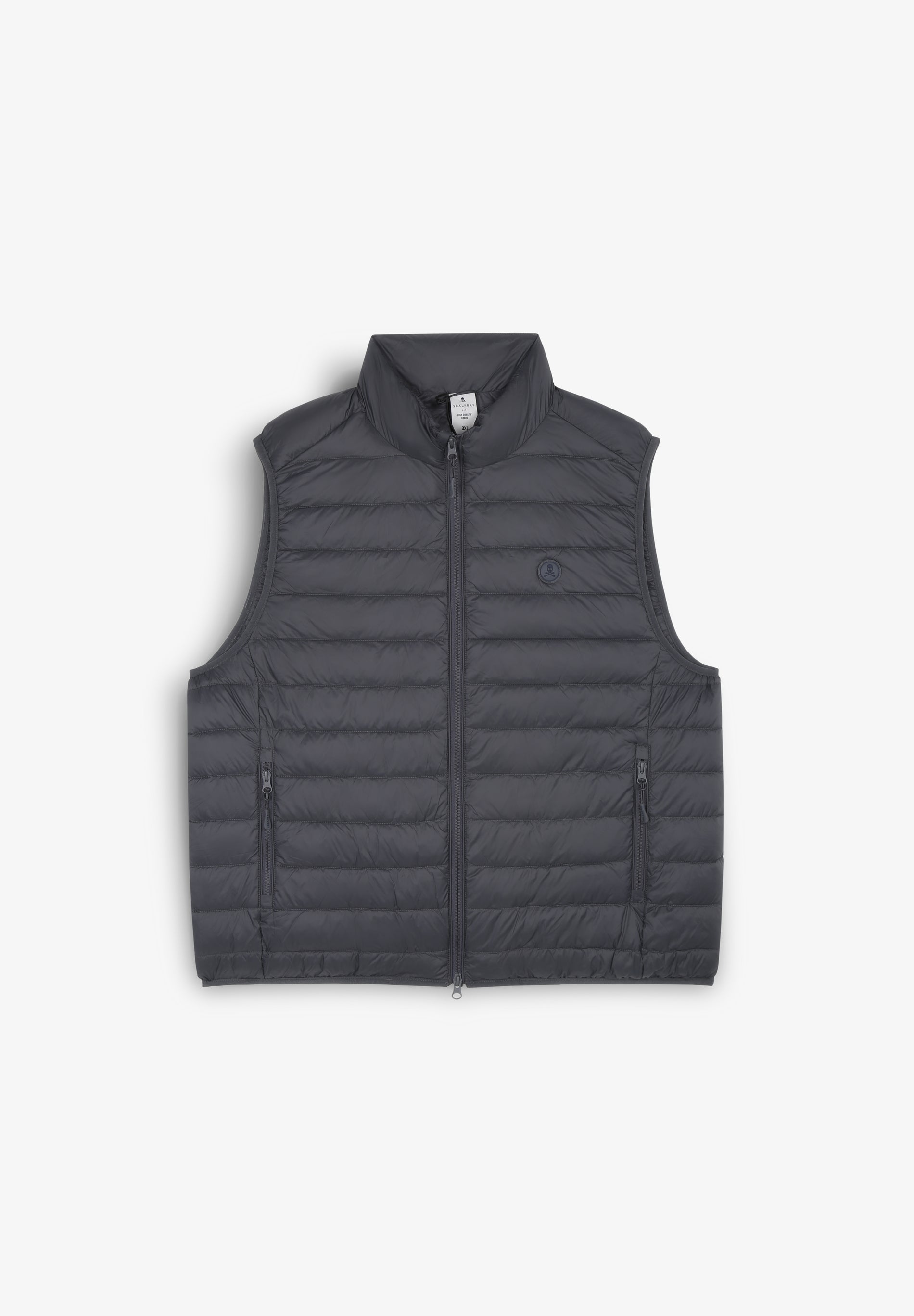 PUFFER VEST WITH SKULL