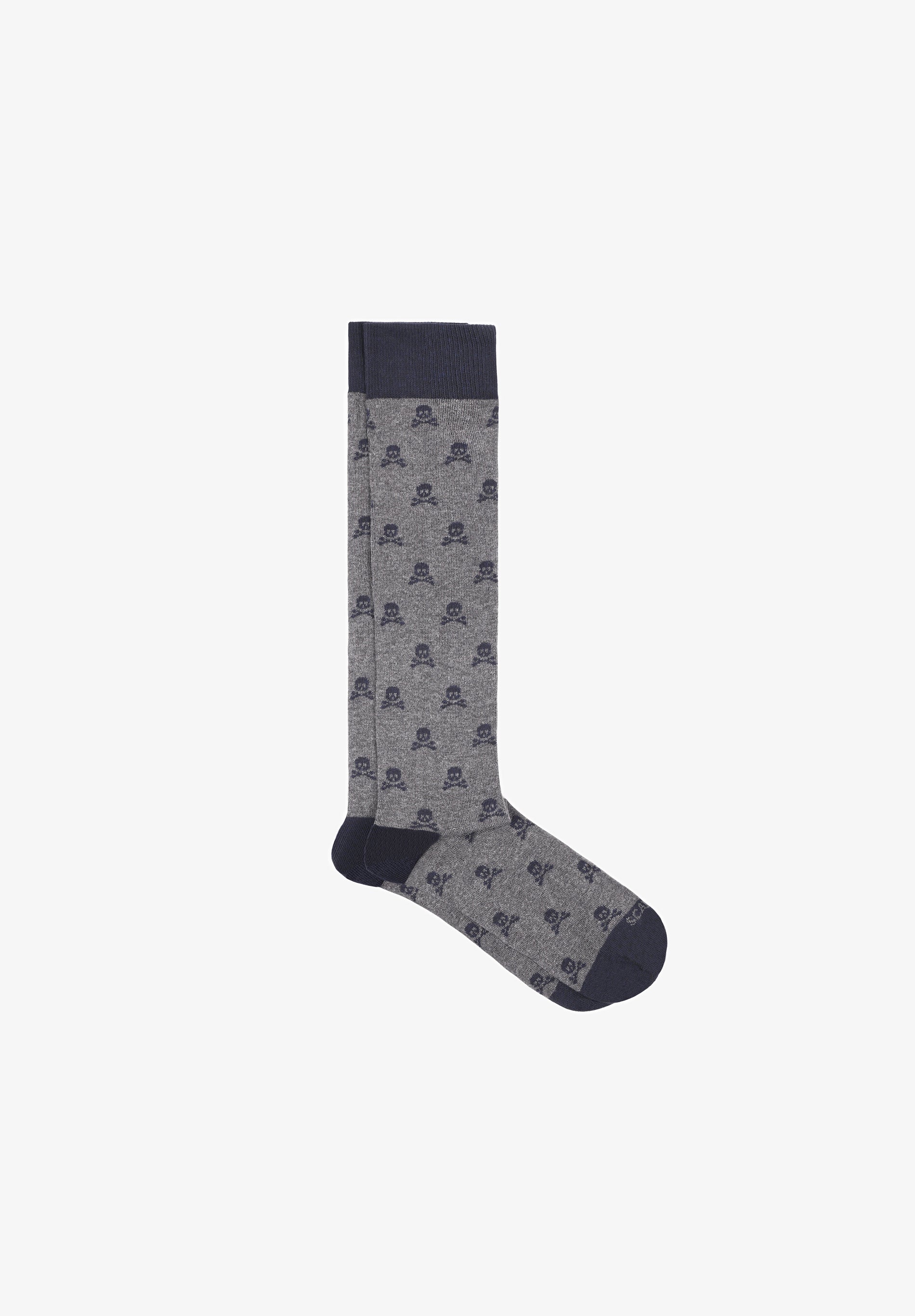 SOCKS WITH ALL-OVER SKULL PRINT