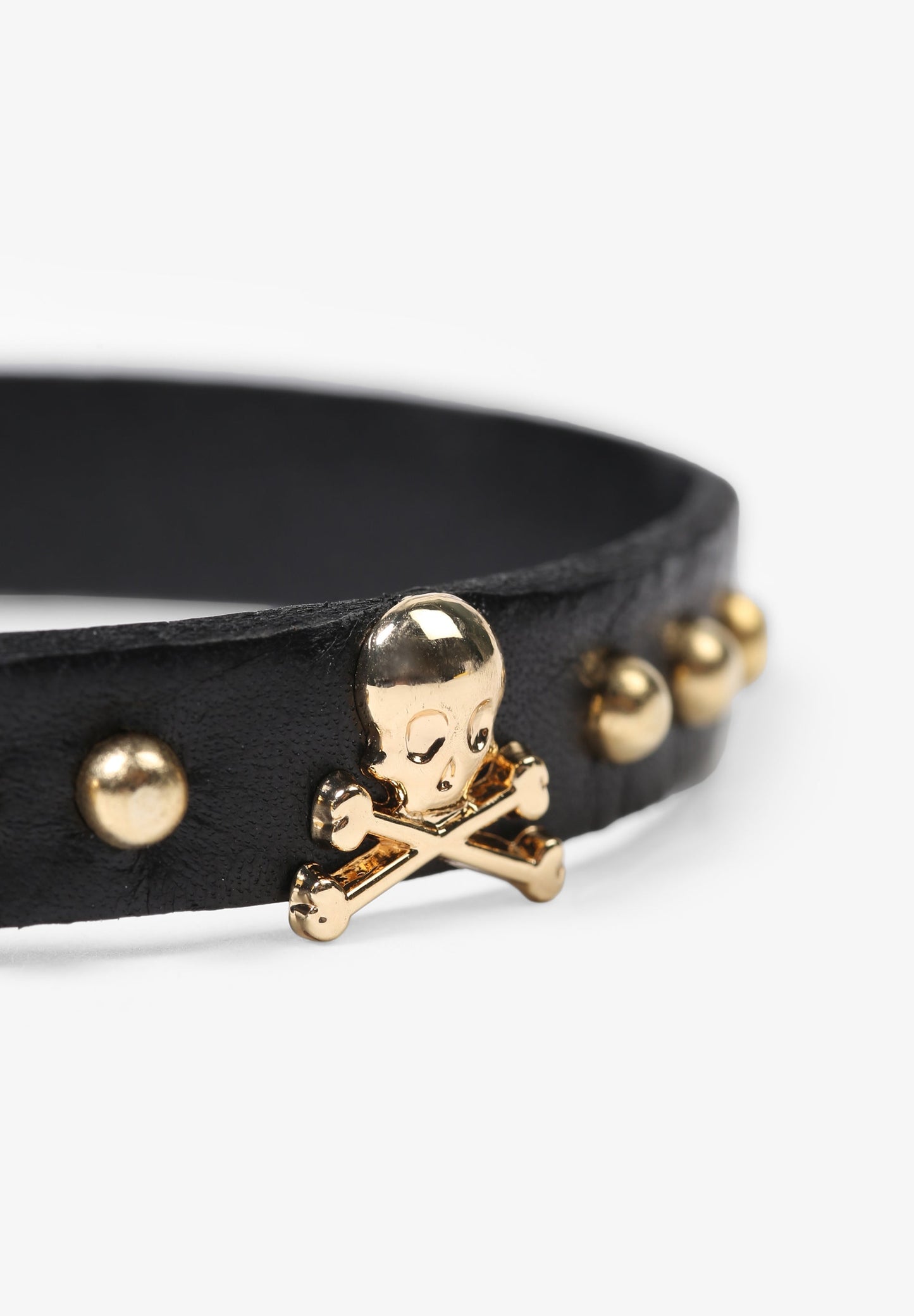 BRACELET WITH SKULL AND STUDS