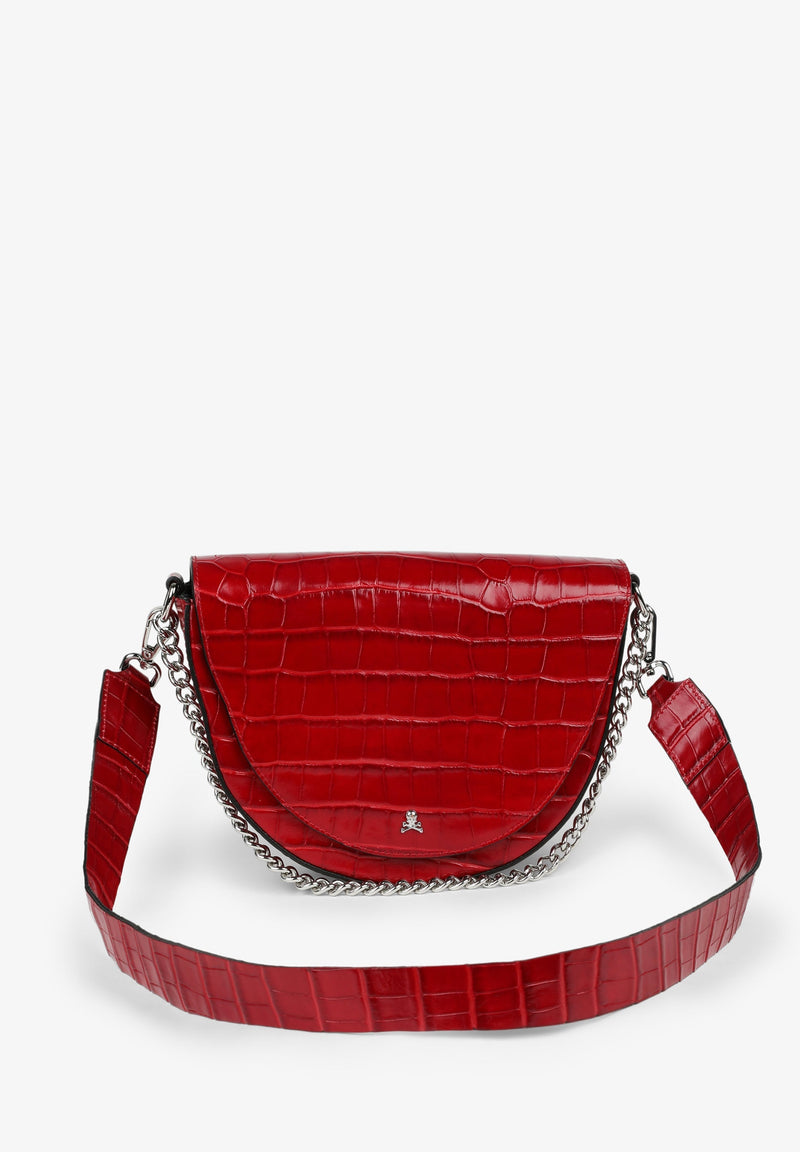 LEATHER BAG WITH CHAIN