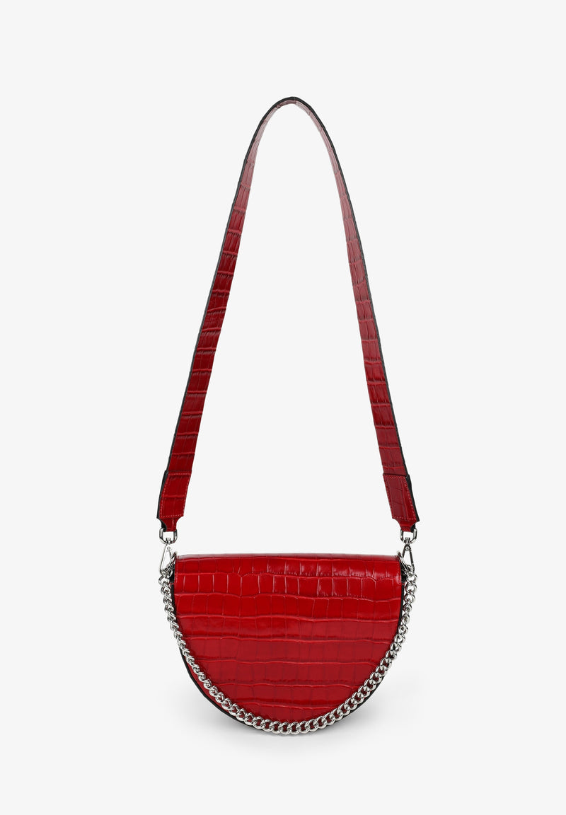 LEATHER BAG WITH CHAIN