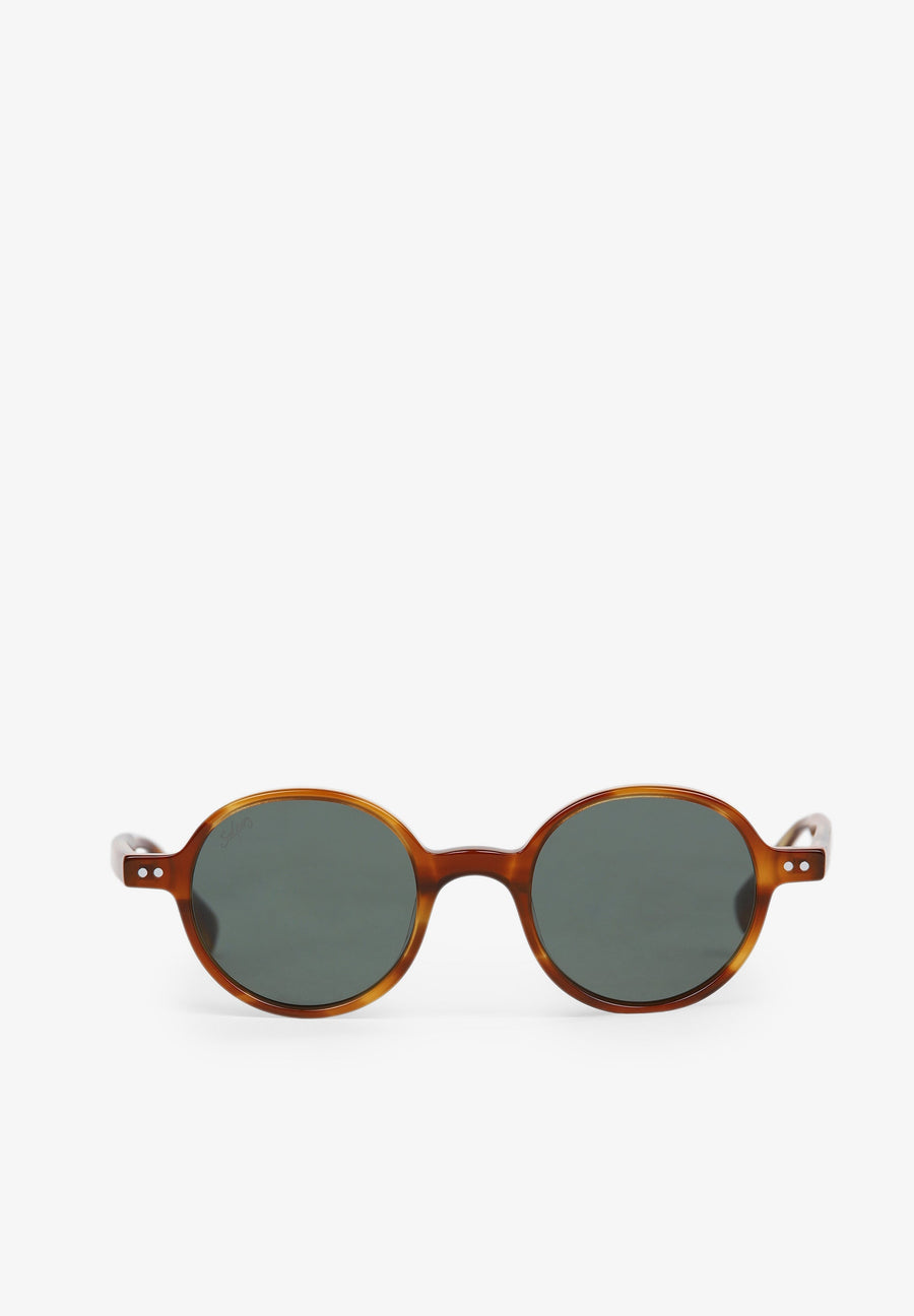 ROUND TORTOISESHELL SUNGLASSES