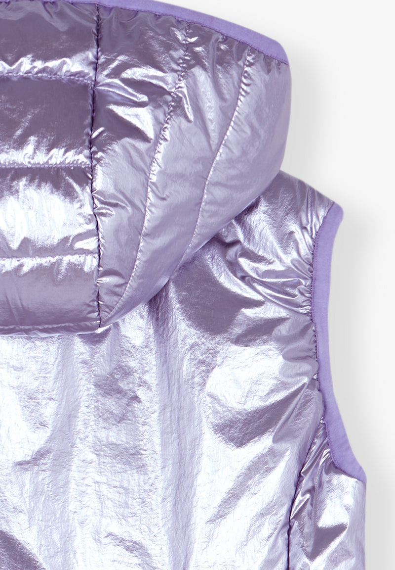HOODED METALLIC WAISTCOAT ADRENALINE