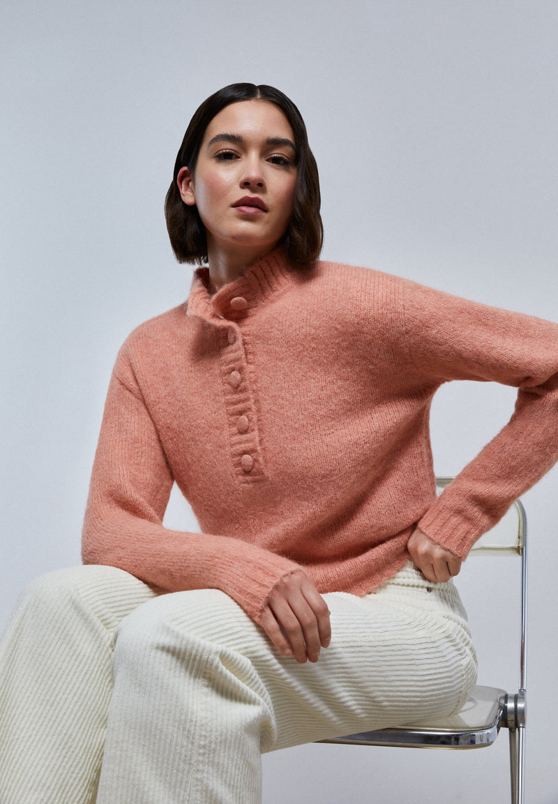 Henley 2024 neck sweater