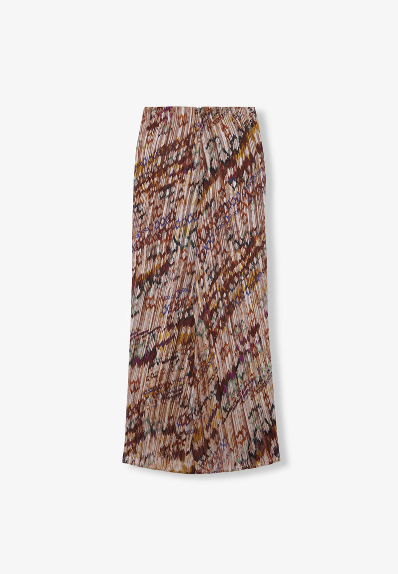 PLEATED MIDI SKIRT