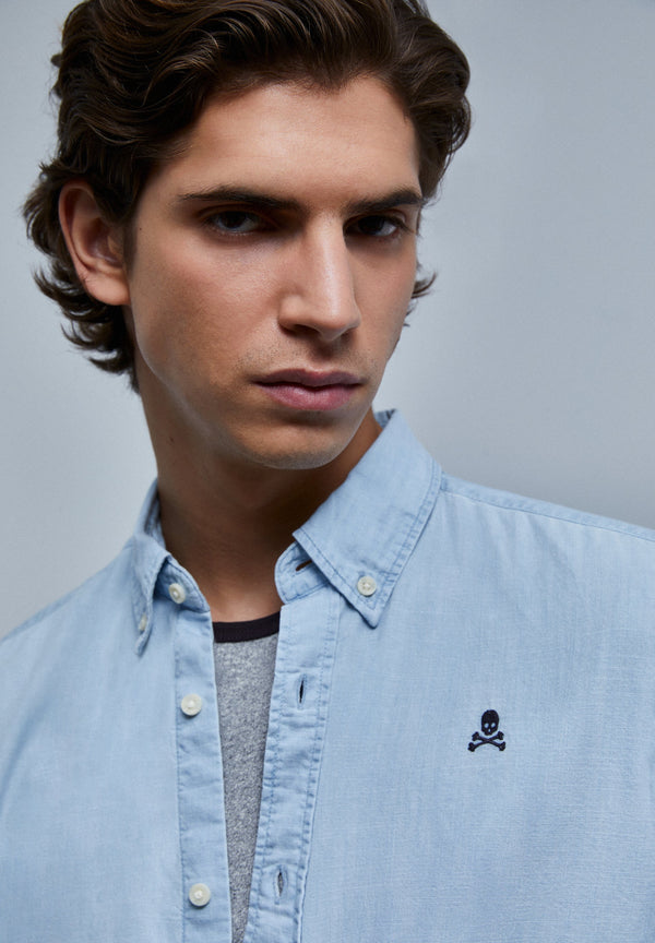 DENIM SHIRT WITH BUTTONS