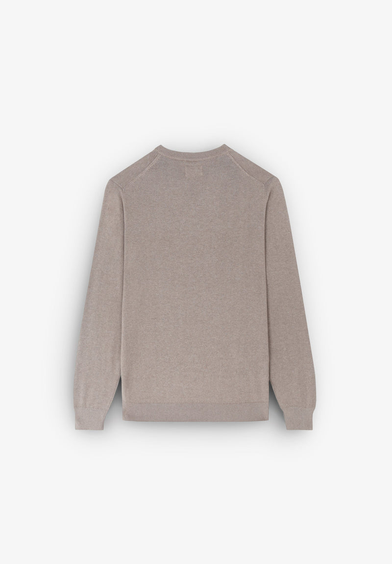 V-NECK SWEATER WITH SKULL