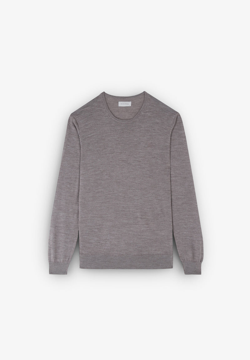 ROUND NECK SWEATER WITH SKULL