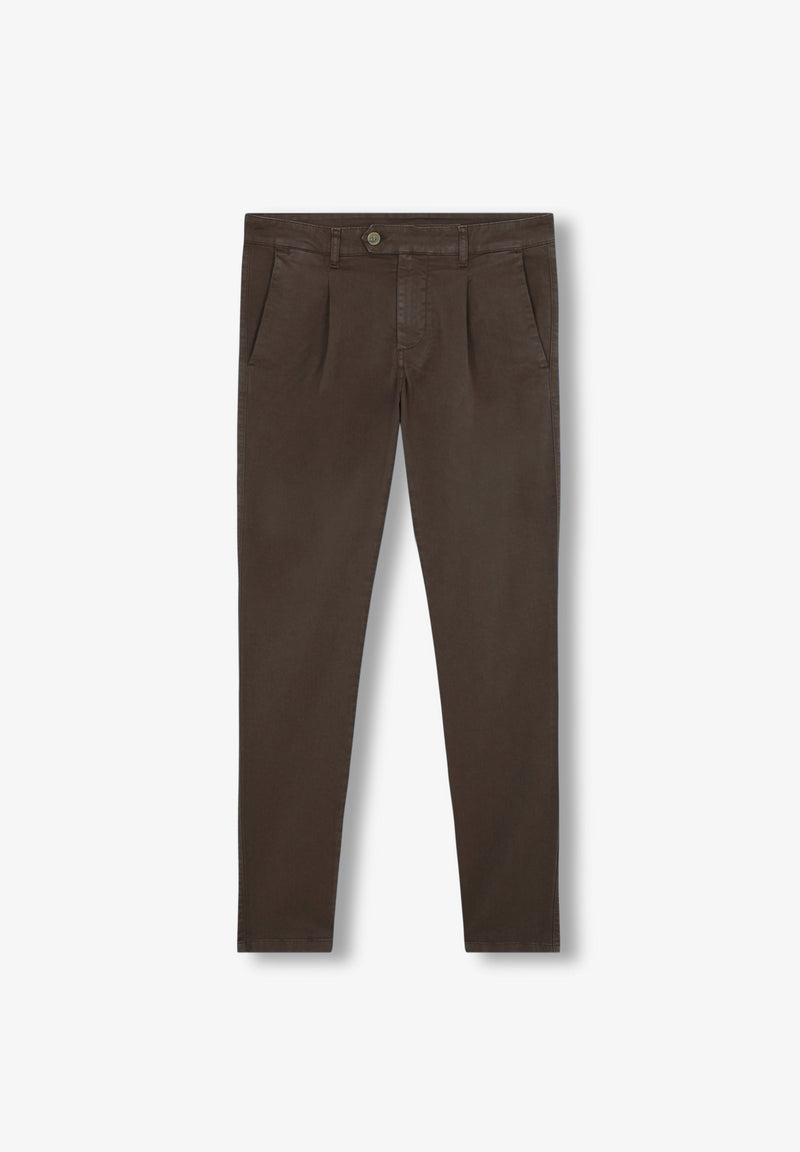CHINO TROUSERS WITH DARTS