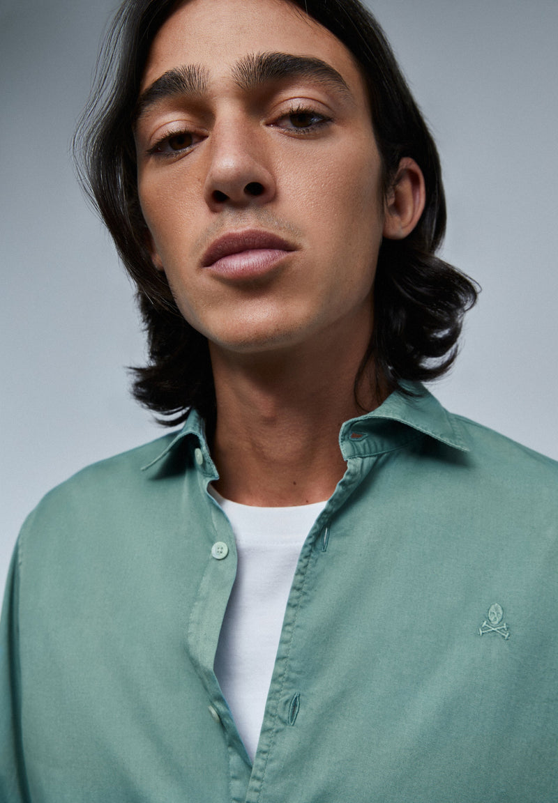 FADED SHIRT WITH SKULL