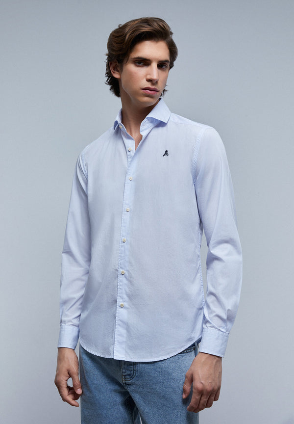 CONTRAST SKULL SHIRT