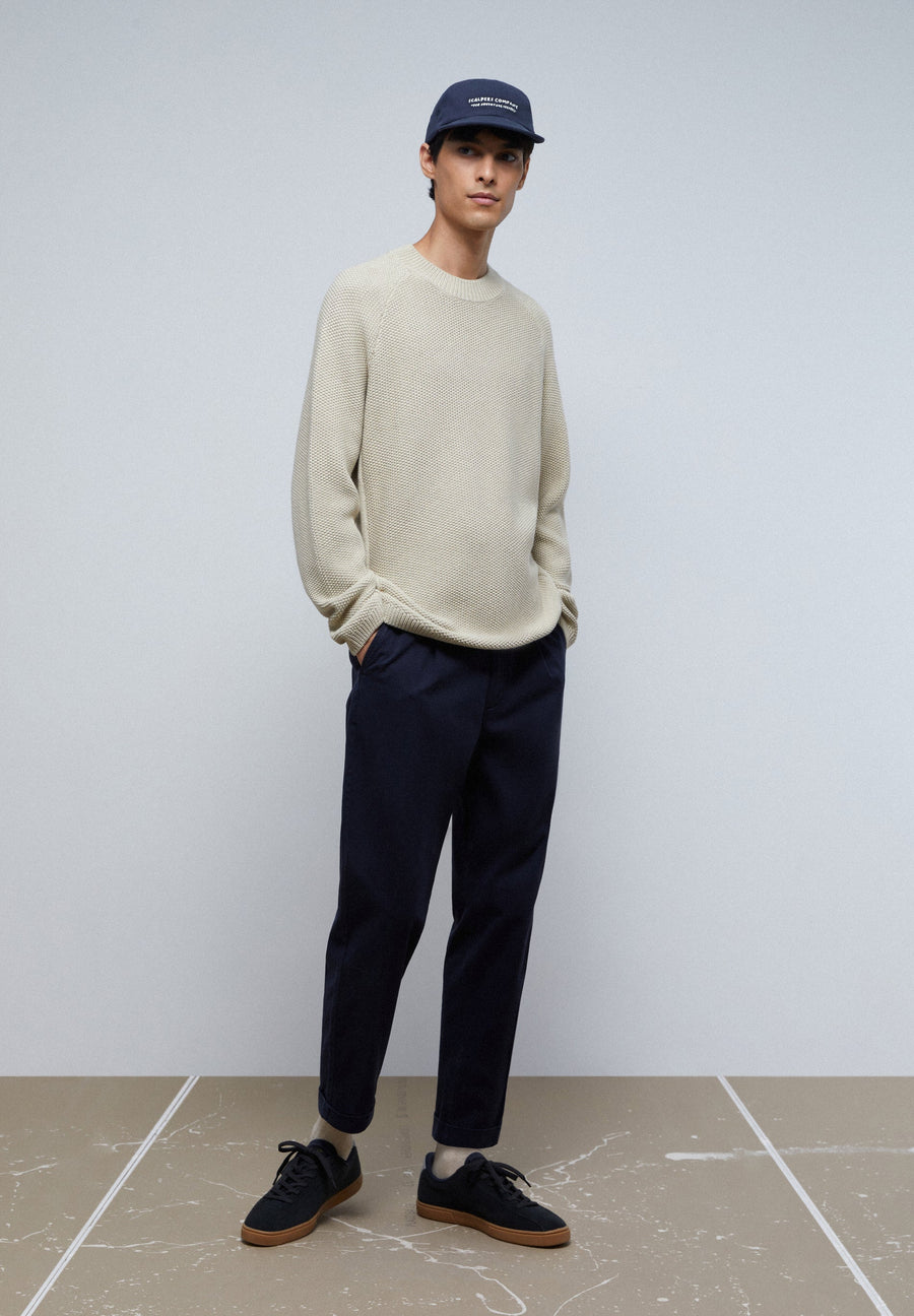 TEXTURED KNIT SWEATER