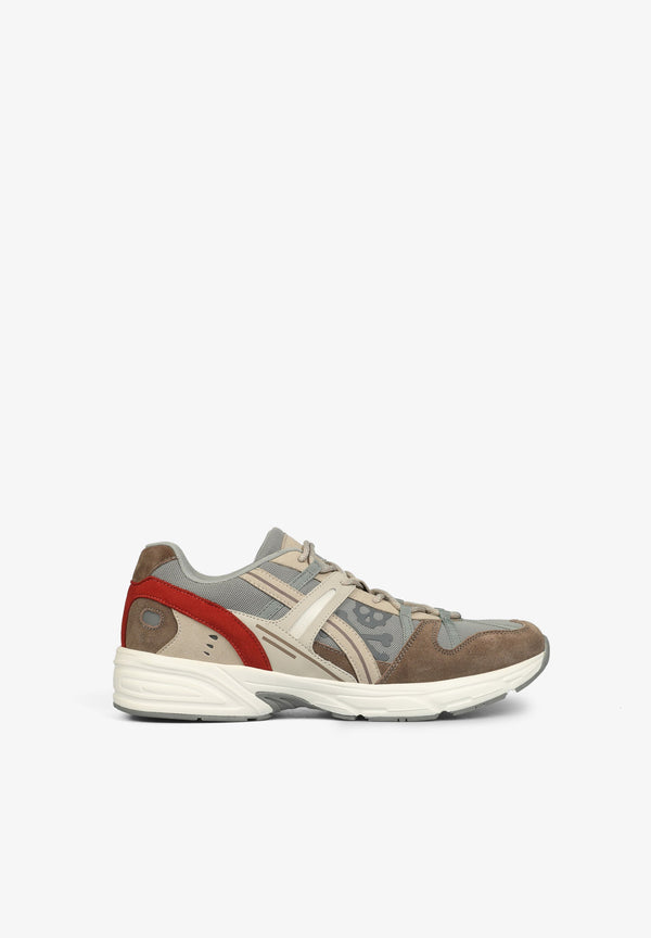 CONTRAST OUTDOOR SNEAKERS