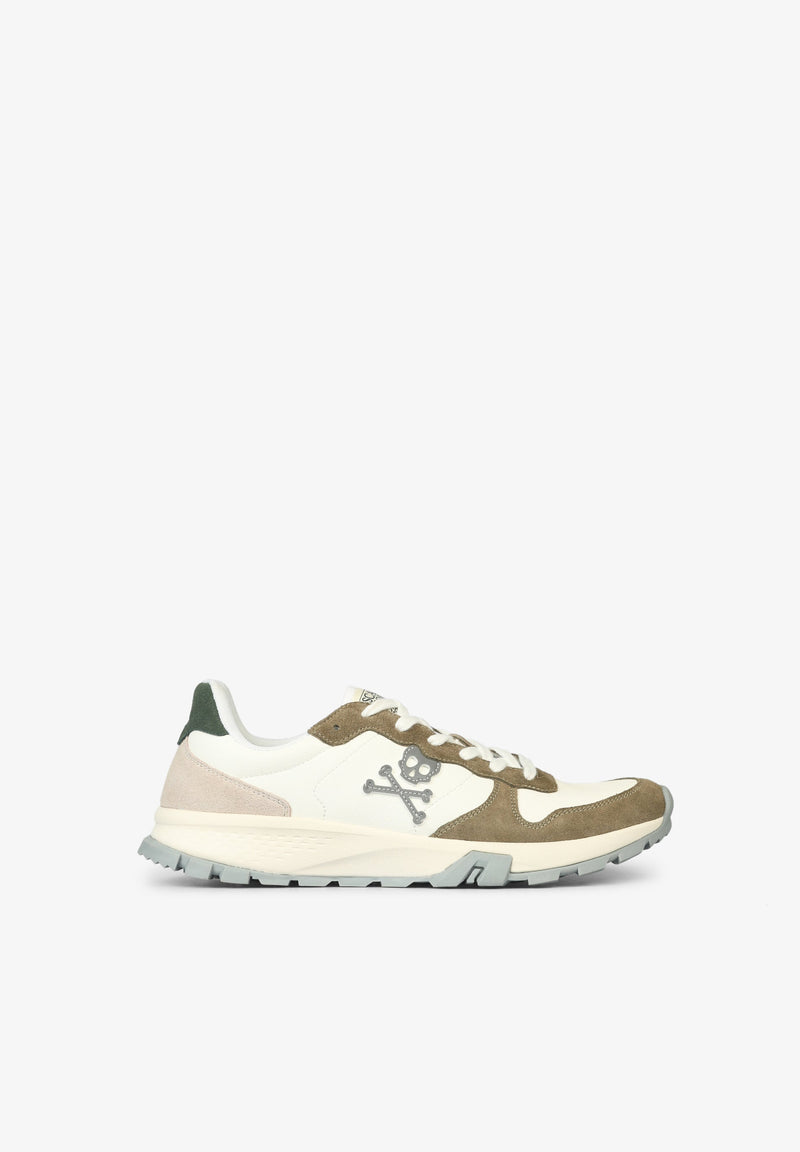 SKULL SNEAKERS WITH TRACK SOLE