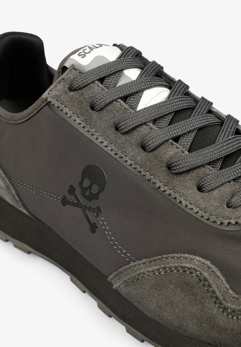 SUEDE SNEAKERS WITH SKULL